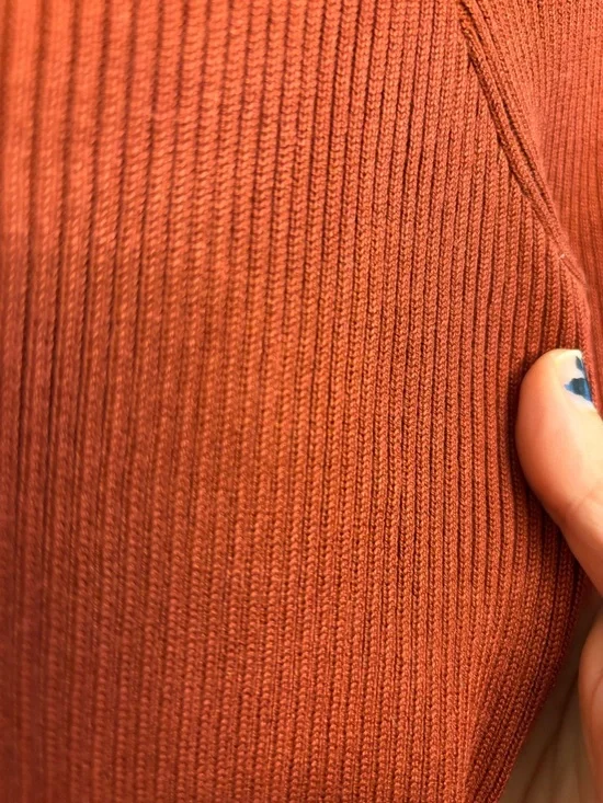 Madden NYC Ribbed Knit Long Sleeve Sweater Dress Size Medium Red Y2K Graduation - Picture 6 of 7